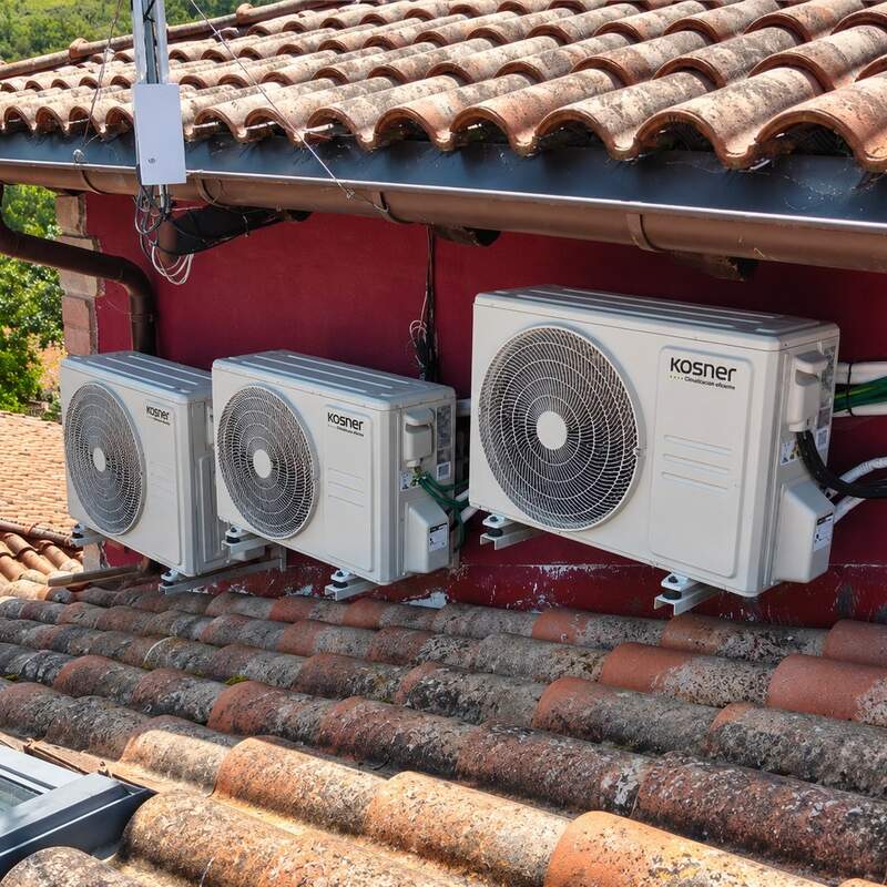 Tres unidades exteriores Kosner